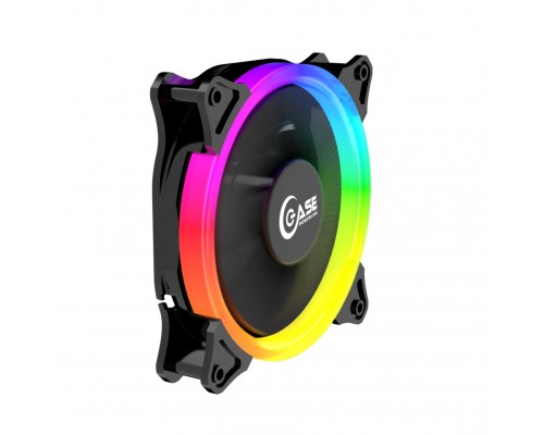 Вентилятор Powercase (PF1-3+4) 5 color LED 120x120x25мм (100шт./кор, 3pin + Molex, 1150±10% об/мин) Bulk
