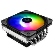 Кулер ID-COOLING IS-60 EVO ARGB LGA115X/AM4/AM3/+/AM2/+/FM2/+/FM1 низкопрофильный высота 64mm (27шт/кор, TDP 130W, PWM, 6 тепл.трубок + медная база, DUAL FAN 120mm+92mm) BOX                                                                             