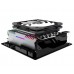 Кулер ID-COOLING IS-60 EVO ARGB LGA115X/AM4/AM3/+/AM2/+/FM2/+/FM1 низкопрофильный высота 64mm (27шт/кор, TDP 130W, PWM, 6 тепл.трубок + медная база, DUAL FAN 120mm+92mm) BOX