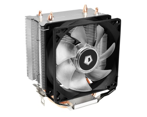 Кулер ID-COOLING SE-913-B PWM LGA115X/775/AM4/AM3/+/AM2/+/FM2/+/FM1 (40шт/кор, TDP 130W, PWM, 3 тепл.трубки прямого контакта, FAN 92mm, Blue LED) RET