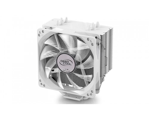 Кулер DEEPCOOL GAMMAXX400 WHITE LGA20XX/1366/115X/775/AM4/AM3/+/AM2/+/FM2/+/FM1 (20шт/кор, TDP 130Вт, PWM, White Led Fan 120mm, 4 тепл. трубки прямого контакта ) RET