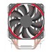 Кулер AARDWOLF SERENITY 360 RED  S775/115X/1200/AM2/AM3/AM4 (12 шт/кор, TDP 140W, 120мм PWM вент-р с красной подсветкой, 3 тепловых трубки 6мм, 1000-1800RPM, 16-32dBa)