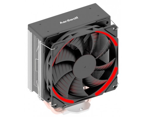 Кулер AARDWOLF PROXIMA 360 RED  S775/115X/1366/20XX/AM2/AM3/AM4 (12 шт/кор, TDP 140W, 120мм PWM вент-р с красной подсветкой, 3 тепловых трубки 6мм, 1000-1800RPM, 16-32dBa)