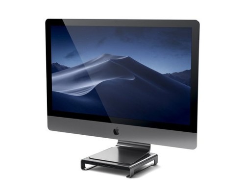 Подставка для монитора со встроенным USB Type-C концентратором Satechi Type-C Aluminum iMac Stand with Built-in USB-C Data, USB 3.0, Micro/SD Card - Space Gray