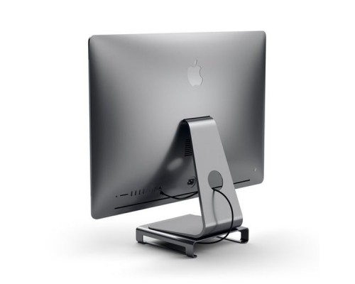 Подставка для монитора со встроенным USB Type-C концентратором Satechi Type-C Aluminum iMac Stand with Built-in USB-C Data, USB 3.0, Micro/SD Card - Space Gray