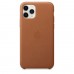 Чехол iPhone 11 Pro Leather Case - Saddle Brown