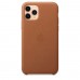 Чехол iPhone 11 Pro Leather Case - Saddle Brown