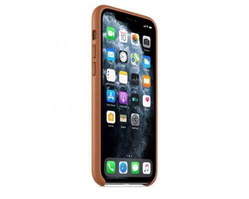 Чехол iPhone 11 Pro Leather Case - Saddle Brown