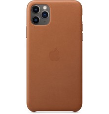 Чехол iPhone 11 Pro Max Leather Case - Saddle Brown                                                                                                                                                                                                       