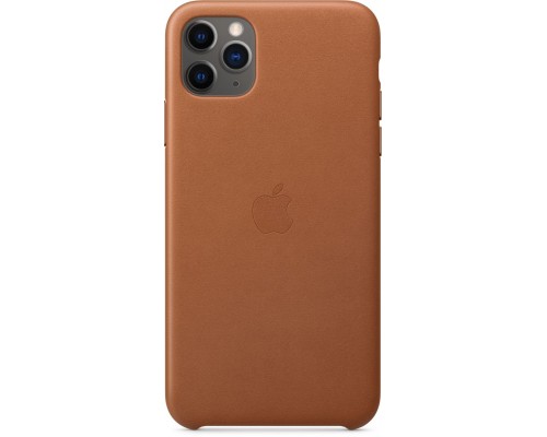 Чехол iPhone 11 Pro Max Leather Case - Saddle Brown