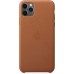 Чехол iPhone 11 Pro Max Leather Case - Saddle Brown