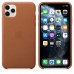 Чехол iPhone 11 Pro Max Leather Case - Saddle Brown