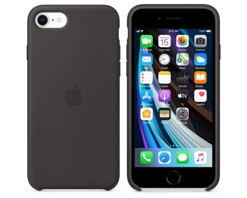 Чехол iPhone SE Silicone Case - Black