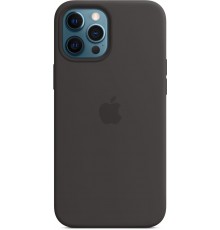 Чехол iPhone 12 Pro Max Silicone Case with MagSafe - Black                                                                                                                                                                                                