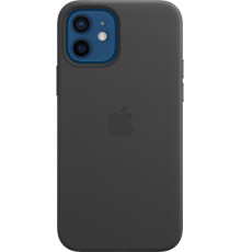 Чехол iPhone 12 | 12 Pro Leather Case with MagSafe - Black                                                                                                                                                                                                