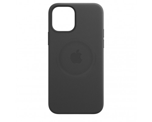 Чехол iPhone 12 | 12 Pro Leather Case with MagSafe - Black