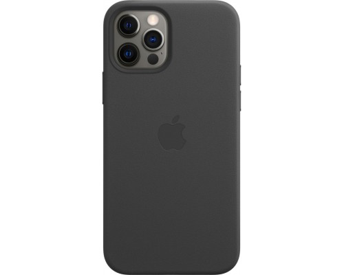 Чехол iPhone 12 | 12 Pro Leather Case with MagSafe - Black