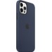 Чехол iPhone 12 | 12 Pro Silicone Case with MagSafe - Deep Navy