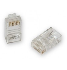 Вилка-коннектор RJ-45 GREENACCESSORIES GA-PLUG5WG категория 5e UTP для многожильного кабеля, 8p8c позол. конт. (100 шт.)                                                                                                                                  