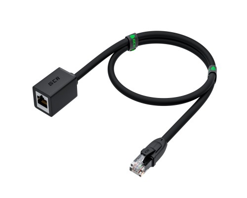 Патчкорд Удлинитель патч-корда GCR прямой 0.5m, UTP медь, кат.6, 24 AWG, ethernet high speed 10 Гбит/с, RJ45, GCR-52644