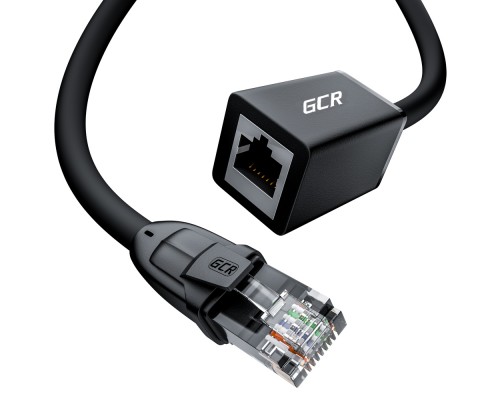 Патчкорд Удлинитель патч-корда GCR прямой 0.5m, UTP медь, кат.6, 24 AWG, ethernet high speed 10 Гбит/с, RJ45, GCR-52644