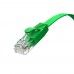 Патчкорд GCR PROF плоский прямой 20.0m, UTP медь кат.6, зеленый, 30 AWG, ethernet high speed 10 Гбит/с, RJ45, T568B, GCR-52841