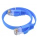 Патчкорд GCR PROF плоский прямой 10.0m, UTP медь кат.6, синий, 30 AWG, ethernet high speed 10 Гбит/с, RJ45, T568B, GCR-52852