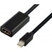 Адаптер-переходник Greenconnect Apple mini DisplayPort 20M > HDMI 19F, черный, GCR-50930