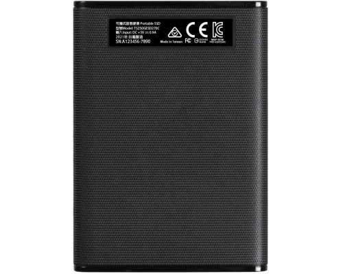 Внешний SSD Transcend ESD270C, 250GB, External SSD, USB 3.1 Gen 2(USB Type-C),  R/W 520/460MB/s, Black