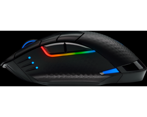 Игровая мышка Corsair Gaming™ CORSAIR DARK CORE RGB PRO, Wireless FPS/MOBA Gaming Mouse with SLIPSTREAM Technology, Black, Backlit RGB LED, 18000 DPI, Optical (EU version)