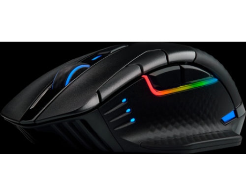 Игровая мышка Corsair Gaming™ CORSAIR DARK CORE RGB PRO, Wireless FPS/MOBA Gaming Mouse with SLIPSTREAM Technology, Black, Backlit RGB LED, 18000 DPI, Optical (EU version)