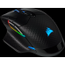 Игровая мышка Corsair Gaming™ CORSAIR DARK CORE RGB PRO, Wireless FPS/MOBA Gaming Mouse with SLIPSTREAM Technology, Black, Backlit RGB LED, 18000 DPI, Optical (EU version)