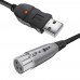 Кабель GCR 3.0m микрофонный USB/XLR черный, GCR-53044