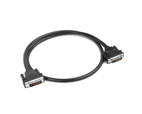 Кабель Greenconnect DVI-D 5.0m, черный, OD 8.5mm, 28/28 AWG, DVI/DVI, 25M/25M, GCR-DM2DMC-5.0m, двойной экран