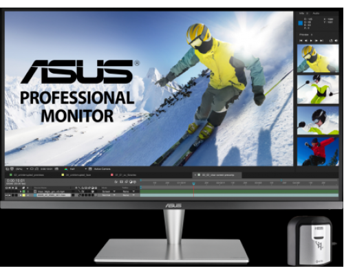 Монитор ASUS PA32UC-K 32'' Professional Monitor, 4K (3840 x 2160), IPS, Quantum Dot, HDR1000, UltraHD Premium, 384 zones local dimming, 99.5% Adobe RGB/95% DCI-P3, E 2, Thunderbolt 3, HDMI 2.0b, USB Type C, X-Rite i1 Display Pro