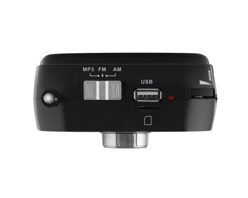 Портативная акустическая система АС SVEN SRP-445, черный (3 Вт, FM/AM, USB, microSD, встроенный аккумулятор)