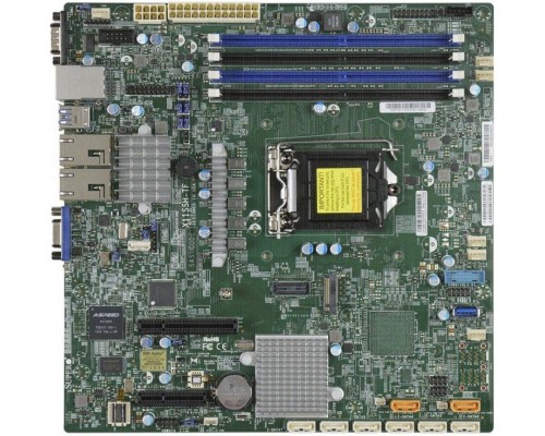 Материнская плата Supermicro X11SSH-TF-O,  1xLGA 1151, E3-1200 v6/v5, Core i7/i5/i3, C236, 4xDDR4 Up to 64GB Unbuffered ECC/non-ECC UDIMM, 1 PCI-E 3.0 x8, 1 PCI-E 3.0 x2 (in x4), 8 SATA3 (6Gbps) via C236; RAID 0, 1, 5, 10, 1 VGA, 2 COM, TPM header, 2