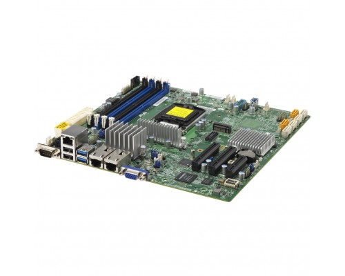 Материнская плата Supermicro X11SSH-TF-O,  1xLGA 1151, E3-1200 v6/v5, Core i7/i5/i3, C236, 4xDDR4 Up to 64GB Unbuffered ECC/non-ECC UDIMM, 1 PCI-E 3.0 x8, 1 PCI-E 3.0 x2 (in x4), 8 SATA3 (6Gbps) via C236; RAID 0, 1, 5, 10, 1 VGA, 2 COM, TPM header, 2