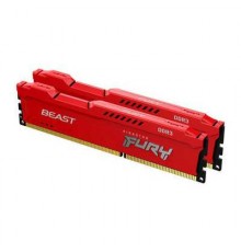 Оперативная память Kingston 16GB 1600MHz DDR3 CL10 DIMM (Kit of 2) FURY Beast Red                                                                                                                                                                         