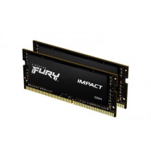 Память для ноутбука Kingston 16GB 2666MHz DDR4 CL15 SODIMM (Kit of 2) FURY Impact                                                                                                                                                                         