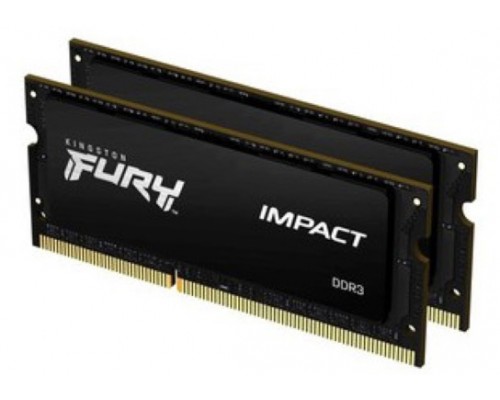 Память для ноутбука Kingston 16GB 1600MHz DDR3L CL9 SODIMM (Kit of 2) 1.35V FURY Impact