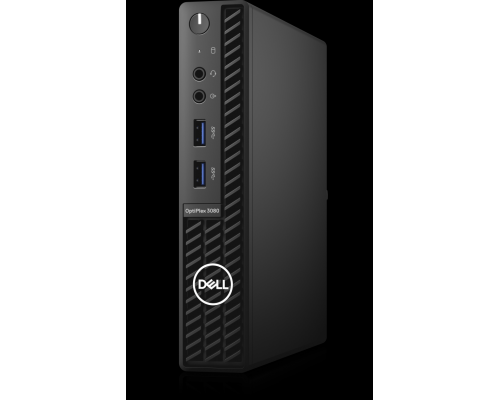 Неттоп Dell Optiplex 3080 MFF/Core i3-10105T(3.0GHz,6MB,4C)/8GB/256GB SSD/UHD 630/keyb+mice/WiFi+BT/Win10 Pro/VGA/3Y Basic NBD