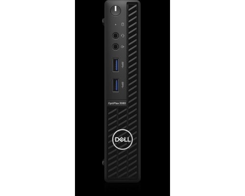 Неттоп Dell Optiplex 3080 MFF/Core i3-10105T(3.0GHz,6MB,4C)/8GB/256GB SSD/UHD 630/keyb+mice/WiFi+BT/Win10 Pro/VGA/3Y Basic NBD