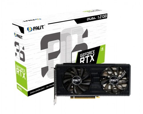 Видеокарта Palit nVidia GeForce RTX 3060 Dual 12Gb NE63060019K9-190AD