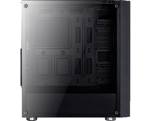 Корпус Aerocool Quartz RGB без БП, ATX, боковое окно, закаленное стекло, черный