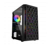 Корпус Powercase Mistral Micro T3B, Tempered Glass, Mesh, 2x 140mm + 1х 120mm 5-color fan, чёрный, mATX  (CMIMTB-L3)                                                                                                                                      