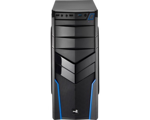 Корпус Aerocool V2X без БП, Blue Edition, ATX, черно-синий