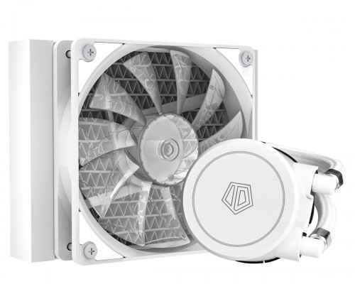 Комплект водяного охлаждения ID-COOLING FROSTFLOW X 120 SNOW LGA20XX/LGA1366/LGA115X/TR4/AM4/AM3/+/AM2/+/FM2/+/FM1 (12шт/кор,TDP 200W, снежно-белый, Помпа с White LED подств., PWM, FAN 120mm) RET