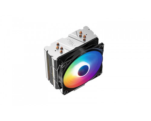 Кулер DEEPCOOL GAMMAXX 400K LGA12XX/1366/115X/AM4/AM3/+/AM2/+/FM2/+/FM1 (20шт/кор, TDP 130Вт, PWM, Color LED Fan 120mm, 4 тепл. трубки прямого контакта ) RET