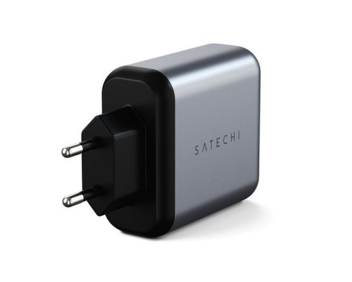 Зарядное устройство Satechi 30W Dual-Port Travel Charger - Space Gray